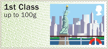 Sea Travel Post and Go Faststamp New York.