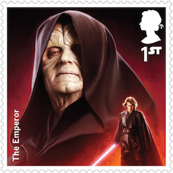 Star Wars Emperor Palpatine stamp.
