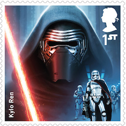 Star Wars Kylo Ren stamp.