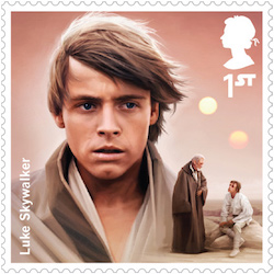 Star Wars Luke Skywalker stamp.