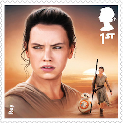 Star Wars Rey Stamp.