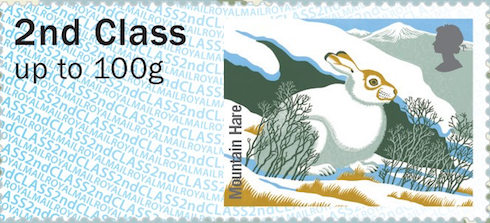 Mountain Hare Post and Go Faststamp.