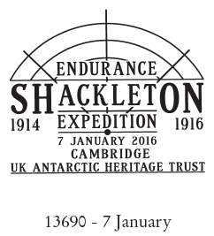 Shackleton Endurance Cambdirge postmark.