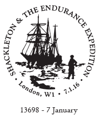 Postmark showing the Endurance.