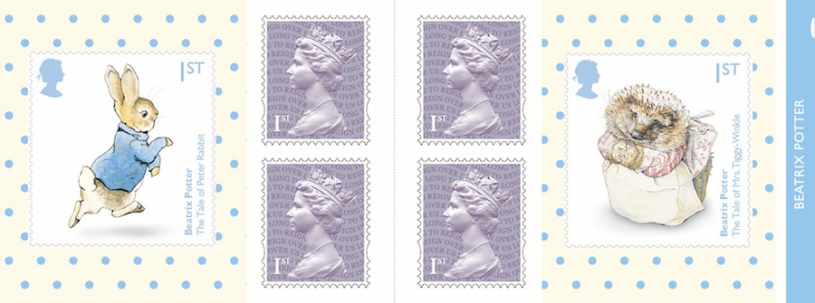 Beatrix Potter retail stamp book.