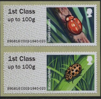 Two Ladybird Post and Go Faststsmps.