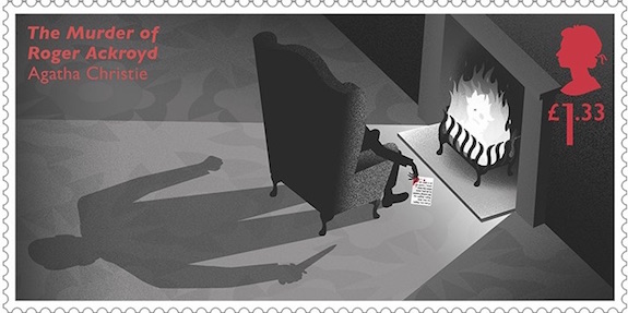 The Murder of Roger Ackroyd £1.33  Agatha Christie stamp.