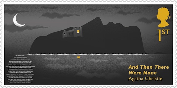 And then there were none 1st class Agatha Christie stamp.