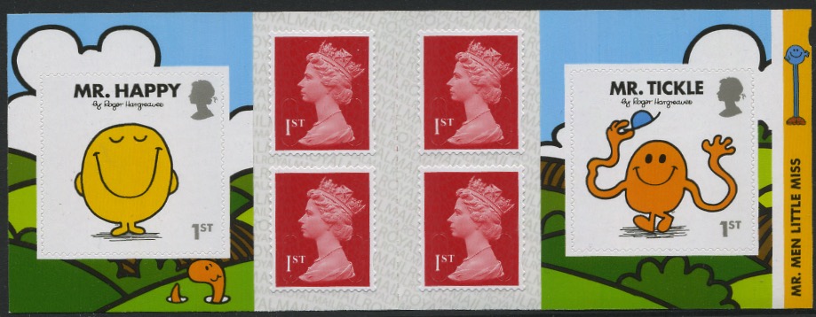 Mr Men retail stamp book.