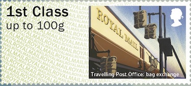 Faststamp showing railway Mailbox exchange.