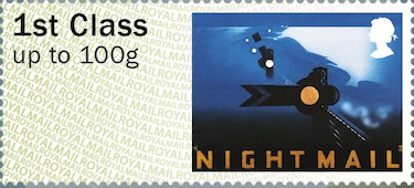 Faststamp showing Title of Night Mail documentary film.