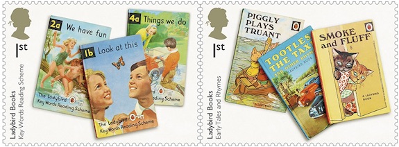 Ladybird books 1st class stamps.