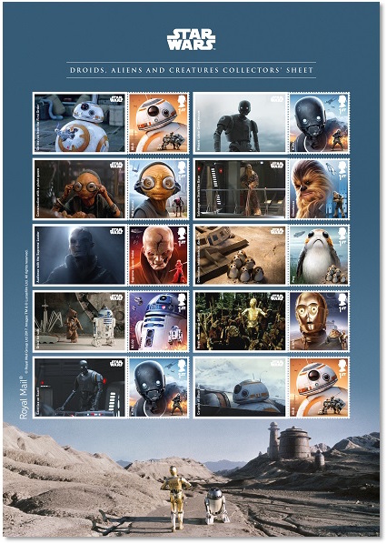 Star Wars Droids Aliens & CReatures Sheets.