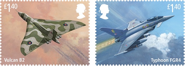 RAF Centenary £1-40 stamps.