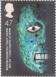 Mask of Xiuhtecuhtli c. AD 1500 [Mixtec-Aztec]  at the British Museum 