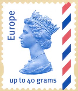 European 40gr airmail stamp