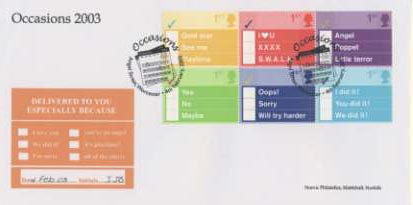 Norvic Official FDC with 6 stamps from normal counter sheet