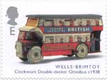 Wells Brimtoy Clockwork Double-decker Omnibus (1938)
