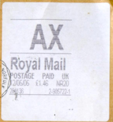 AX label for Airsure, 2005