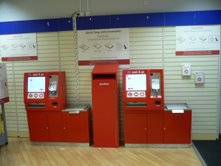 Nixdorf Post and Go machine at Birmingham HPO 16 October 2008.