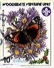 Sheffield Scout Stamp 1987 Red Admintal Butterfly.