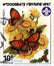 Sheffield Scout Stamp 1987 Copper Butterfly.