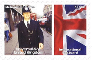UniversalMail UK Postcard stamp Oct 2008: Metroplitan Police.