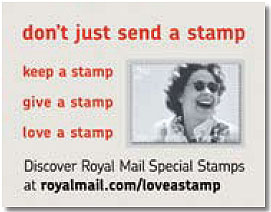 advertisement on inside cover of stamp booklet issued 2 October 2006.