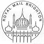 postmark showing Brighton's Royal Pavilion.