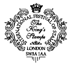 Ornate postmark with text as below.